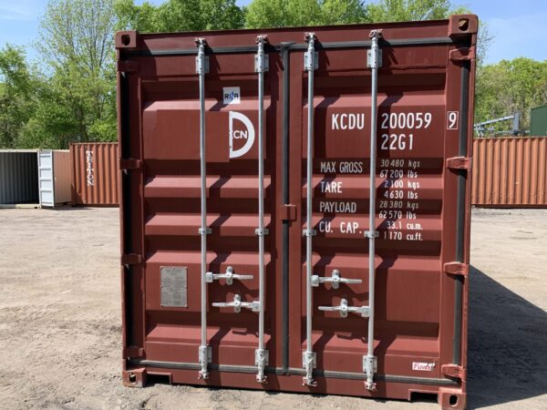 Nuovo container standard da 20' rosso - Image 2