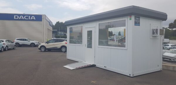 BATIMODULE 20′ Bureau semi vitré (360°) + Options - Image 5