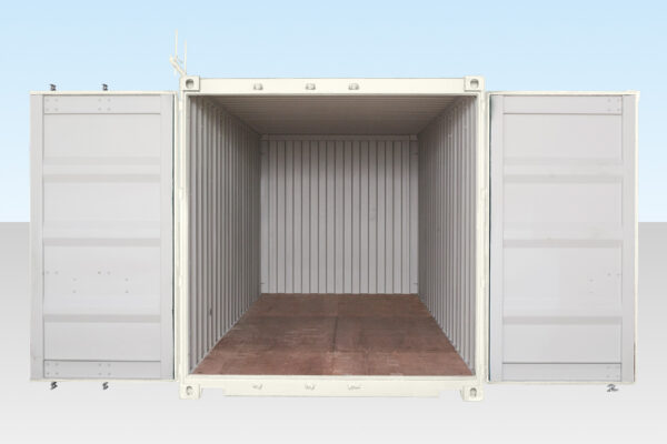 CONTENEDOR MARÍTIMO DE 20 PIES (UN VIAJE) BLANCO (RAL 9003) - Image 3